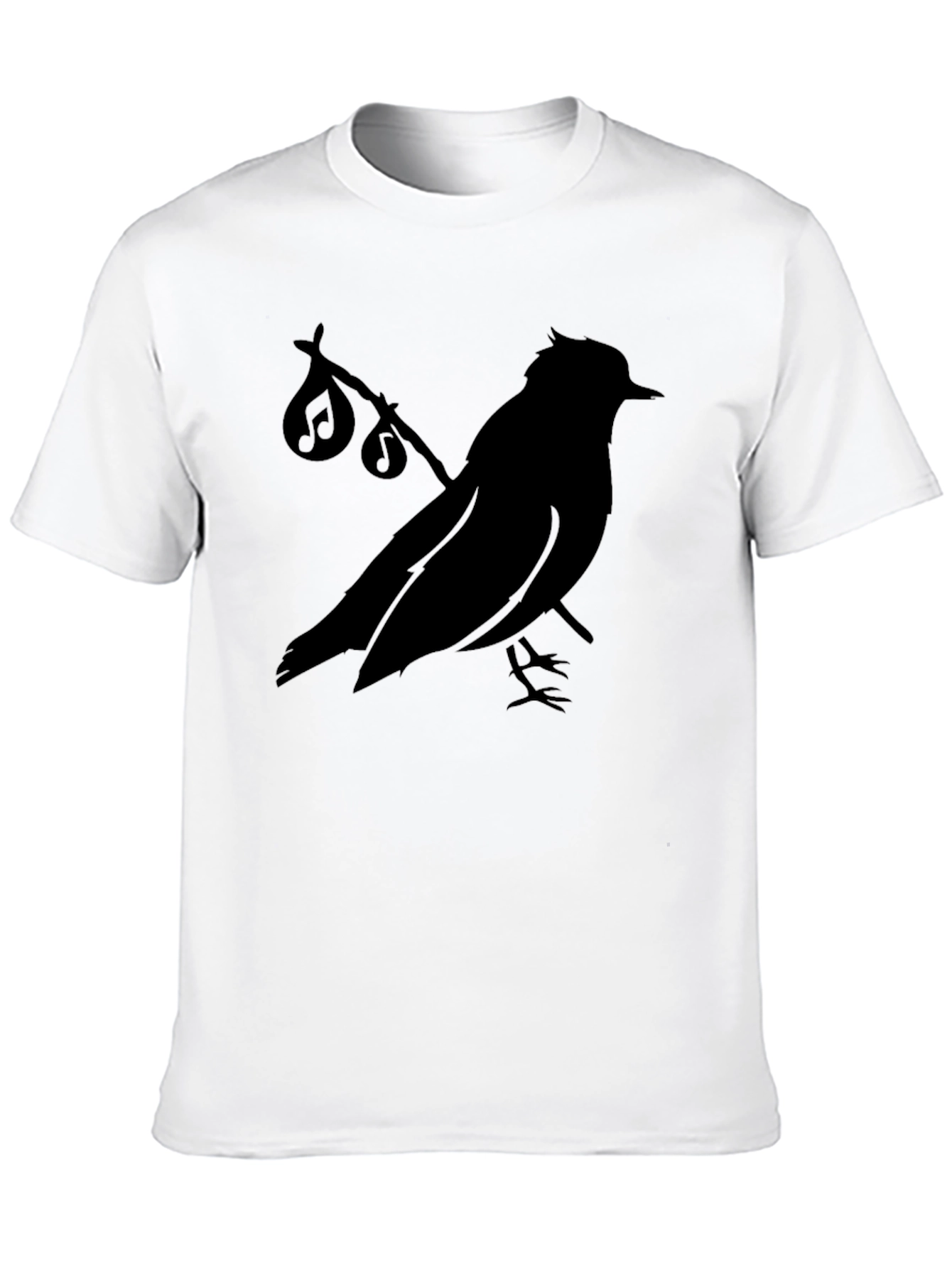 Black Bird Silhouette T-Shirt - Graphic Tee