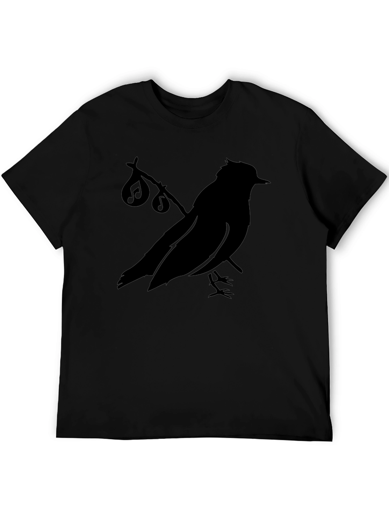Black Bird Silhouette T-Shirt - Graphic Tee