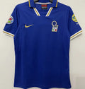 1996 Italy Home Blue Retro Soccer Jersey Front