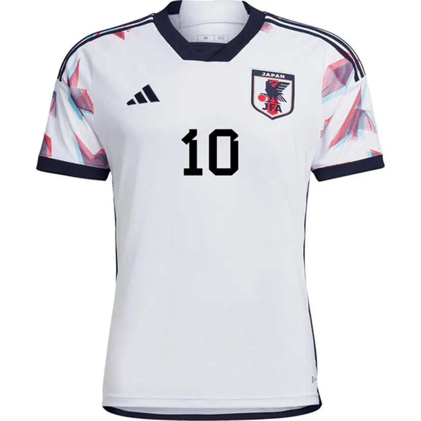 MINAMINO #10 Japan 1:1 Away White Fans Jersey 2022/23 ★★ Back
