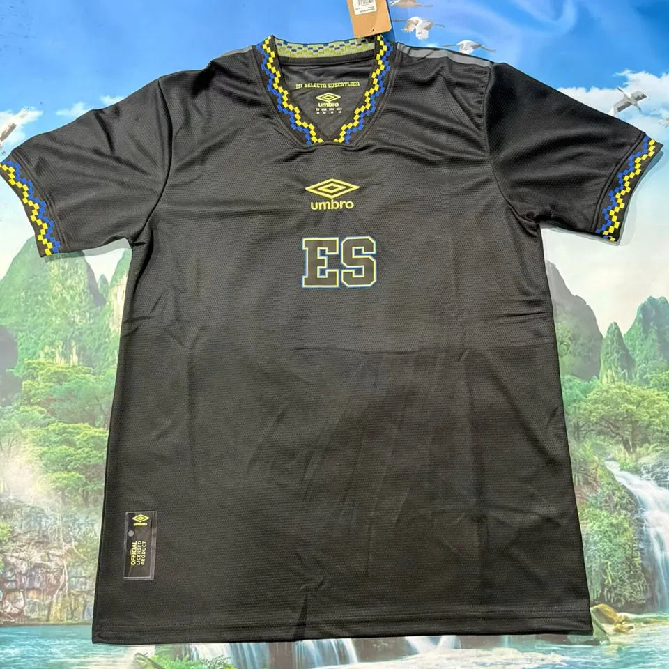 2026/27 EL Salvador Black Fans Soccer Jersey 萨尔瓦多 Front