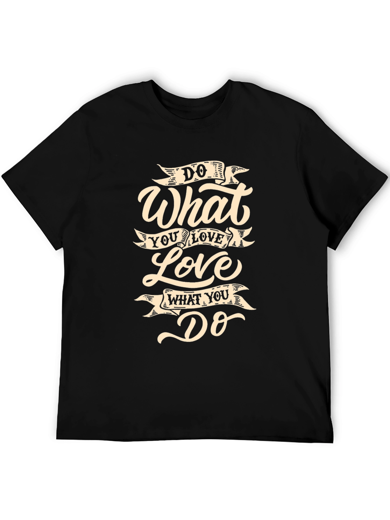 Do What You Love Black Graphic Tee