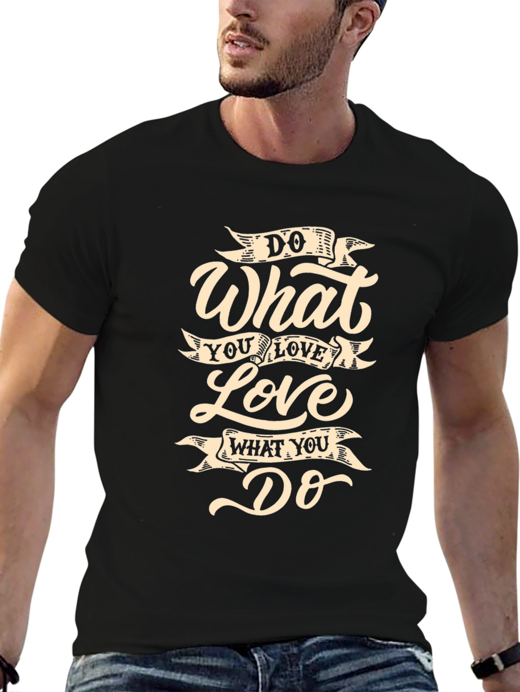 Do What You Love Black Graphic Tee