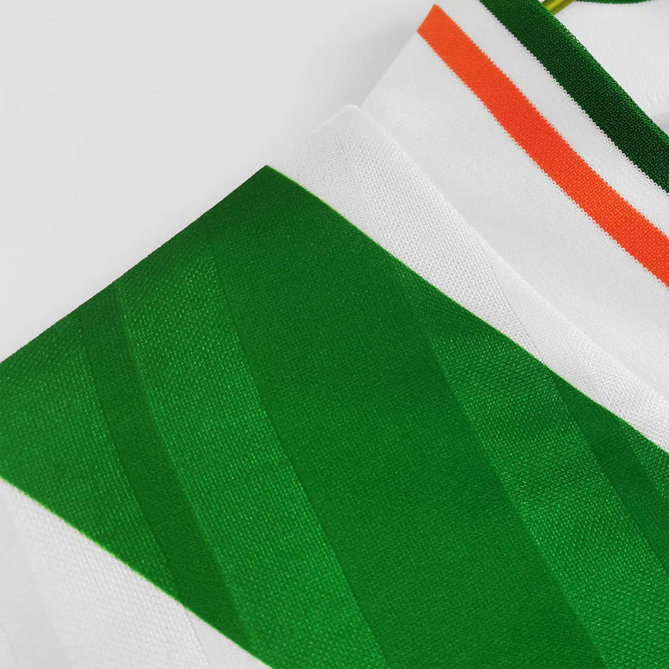 1992/1994 Ireland Away White Retro Soccer Jersey Detail 3
