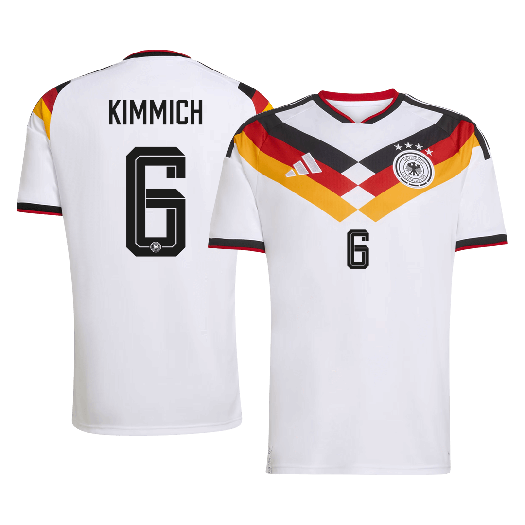 KIMMICH #6 Germany Home Soccer Jersey World Cup 2026 White Front
