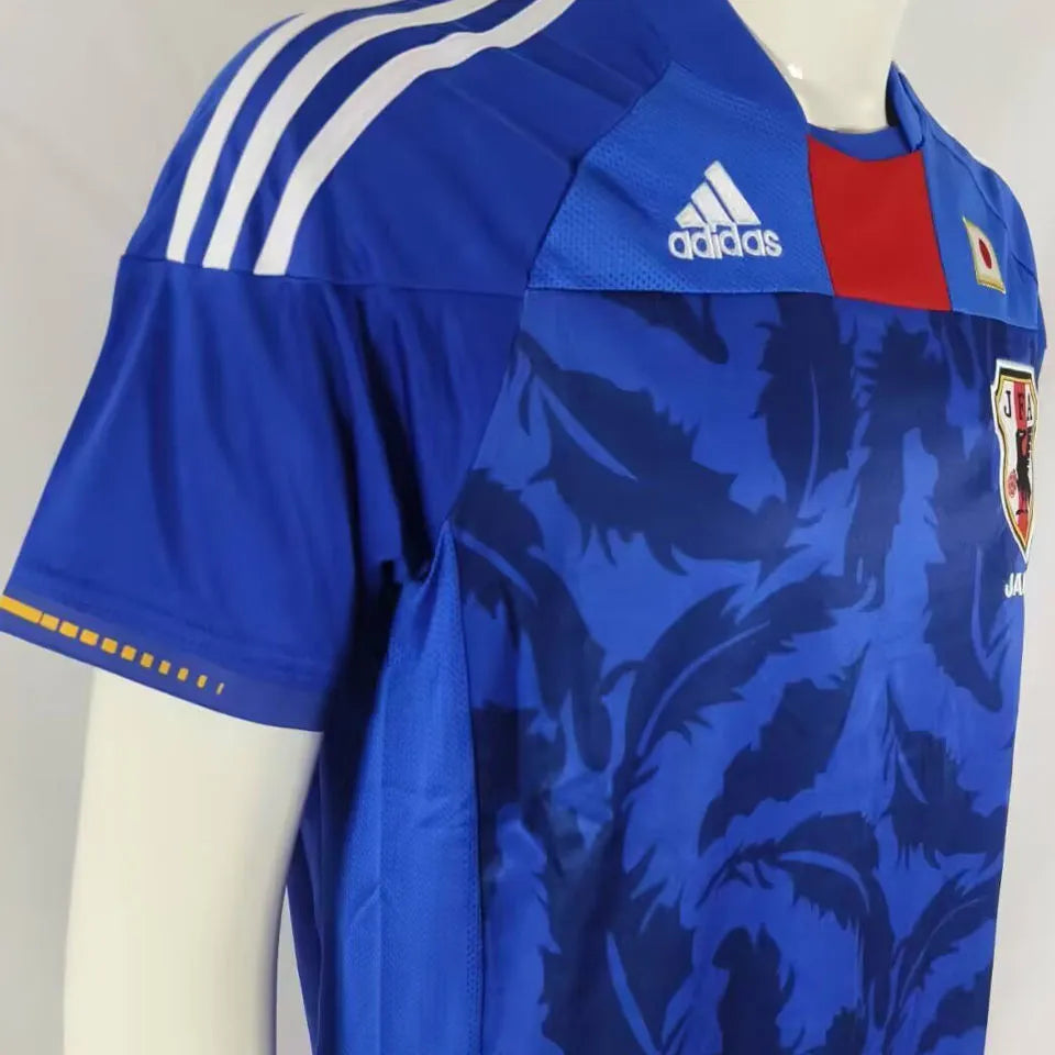 2010 Japan Home Blue Retro Jersey Detail 3