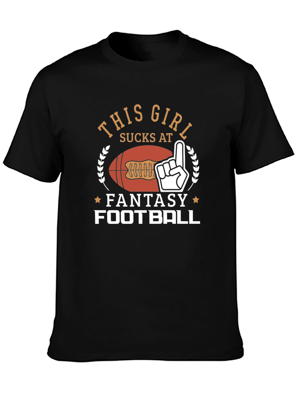 Funny Fantasy Football T-Shirt - This Girl Sucks