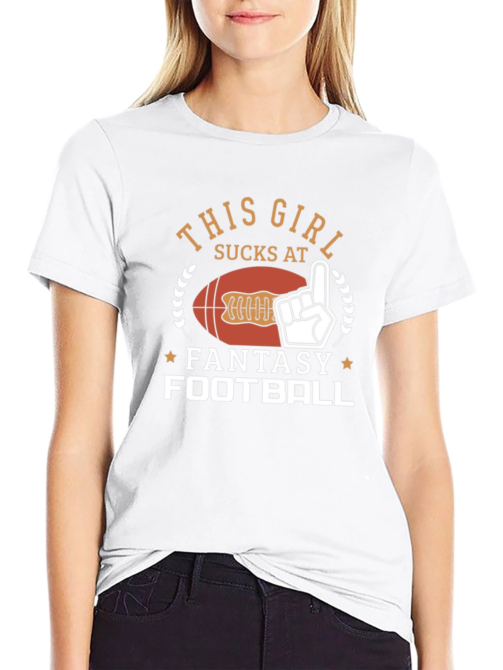 Funny Fantasy Football T-Shirt - This Girl Sucks