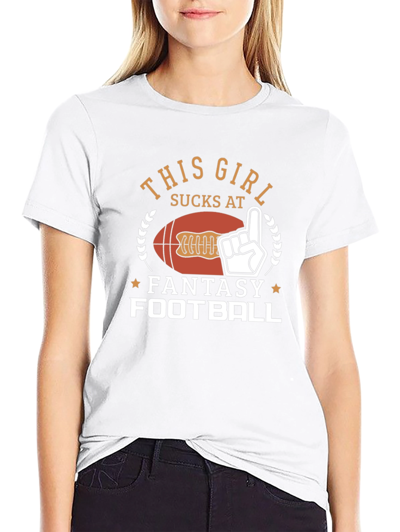 Funny Fantasy Football T-Shirt - This Girl Sucks