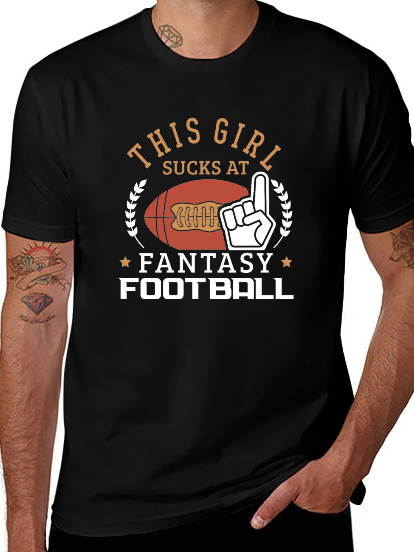 Funny Fantasy Football T-Shirt - This Girl Sucks