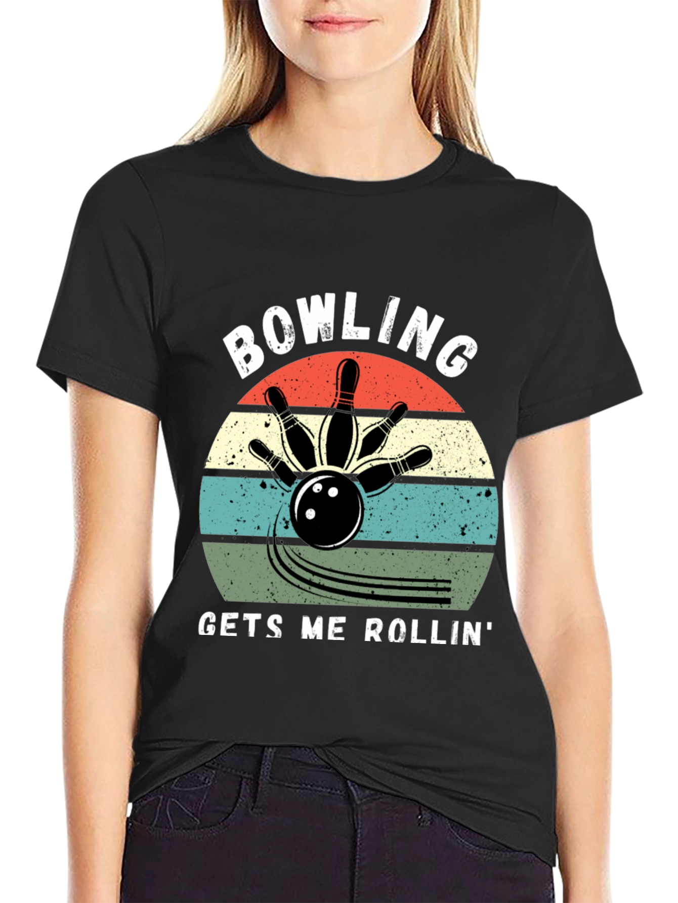 Bowling Gets Me Rollin Graphic Tee