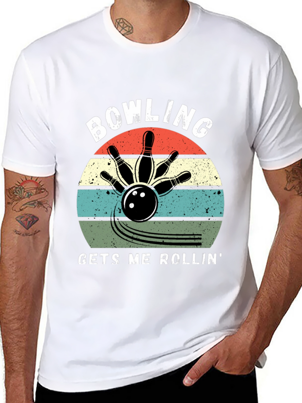 Bowling Gets Me Rollin Graphic Tee