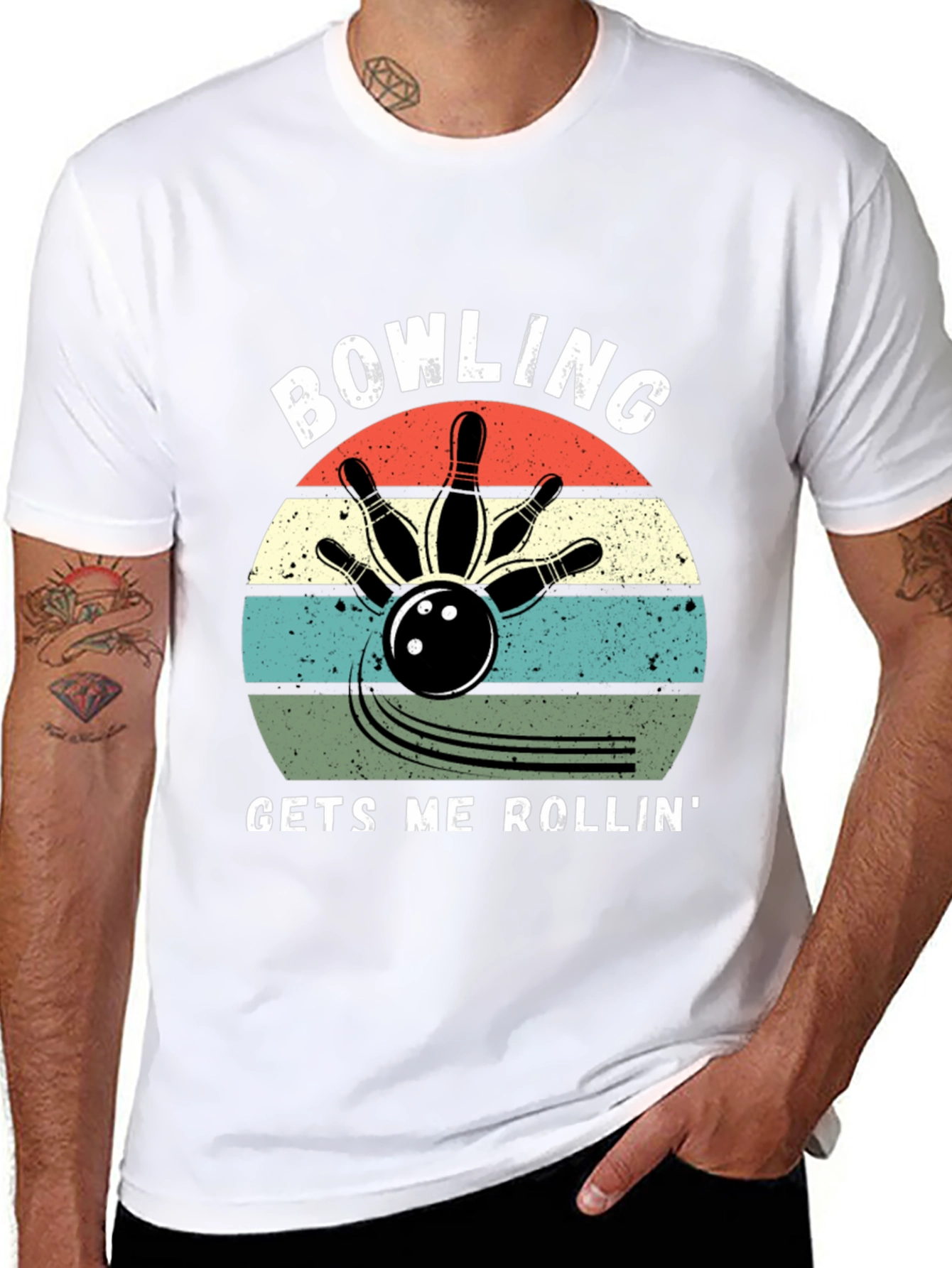 Bowling Gets Me Rollin Graphic Tee