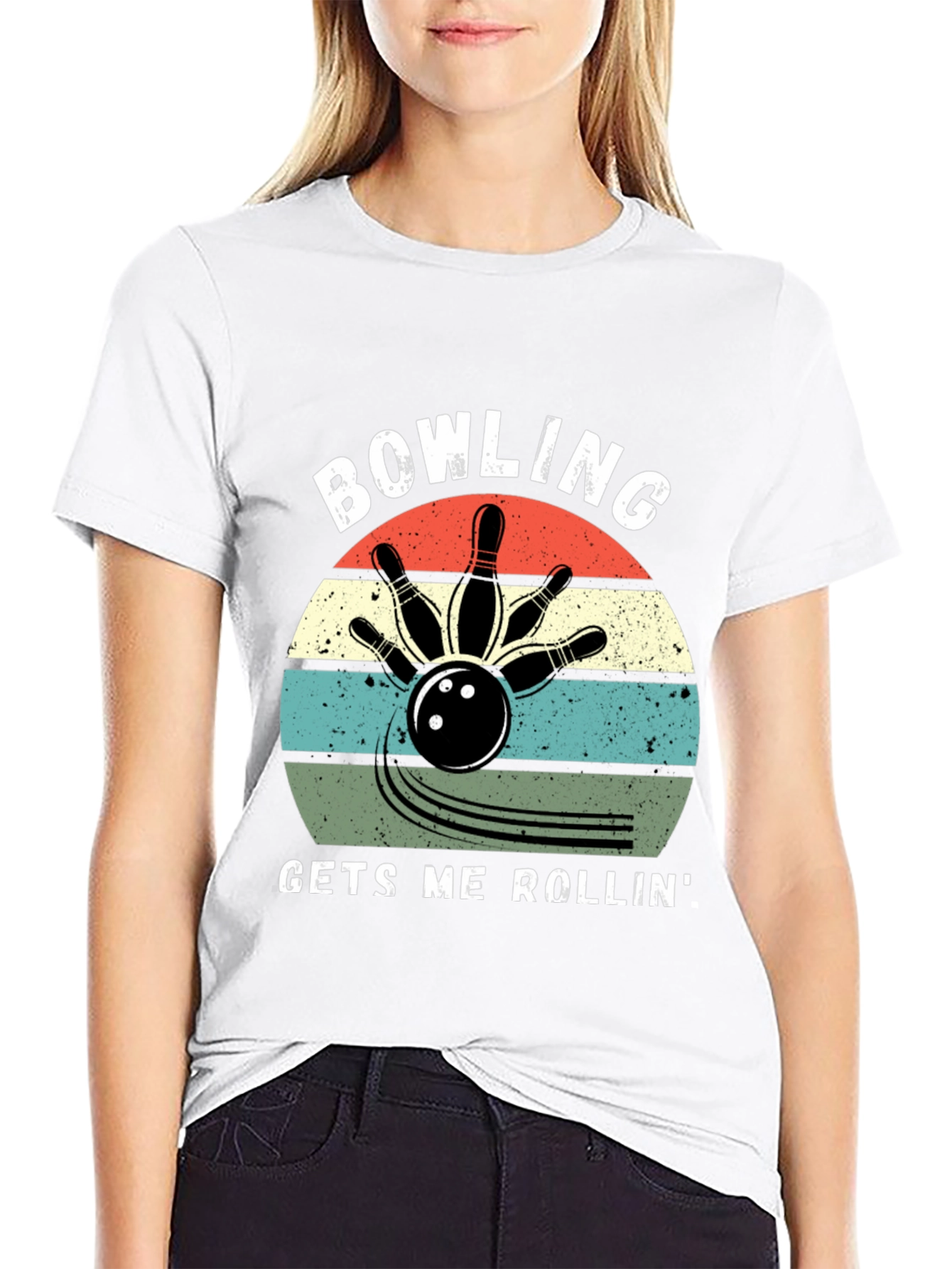 Bowling Gets Me Rollin Graphic Tee