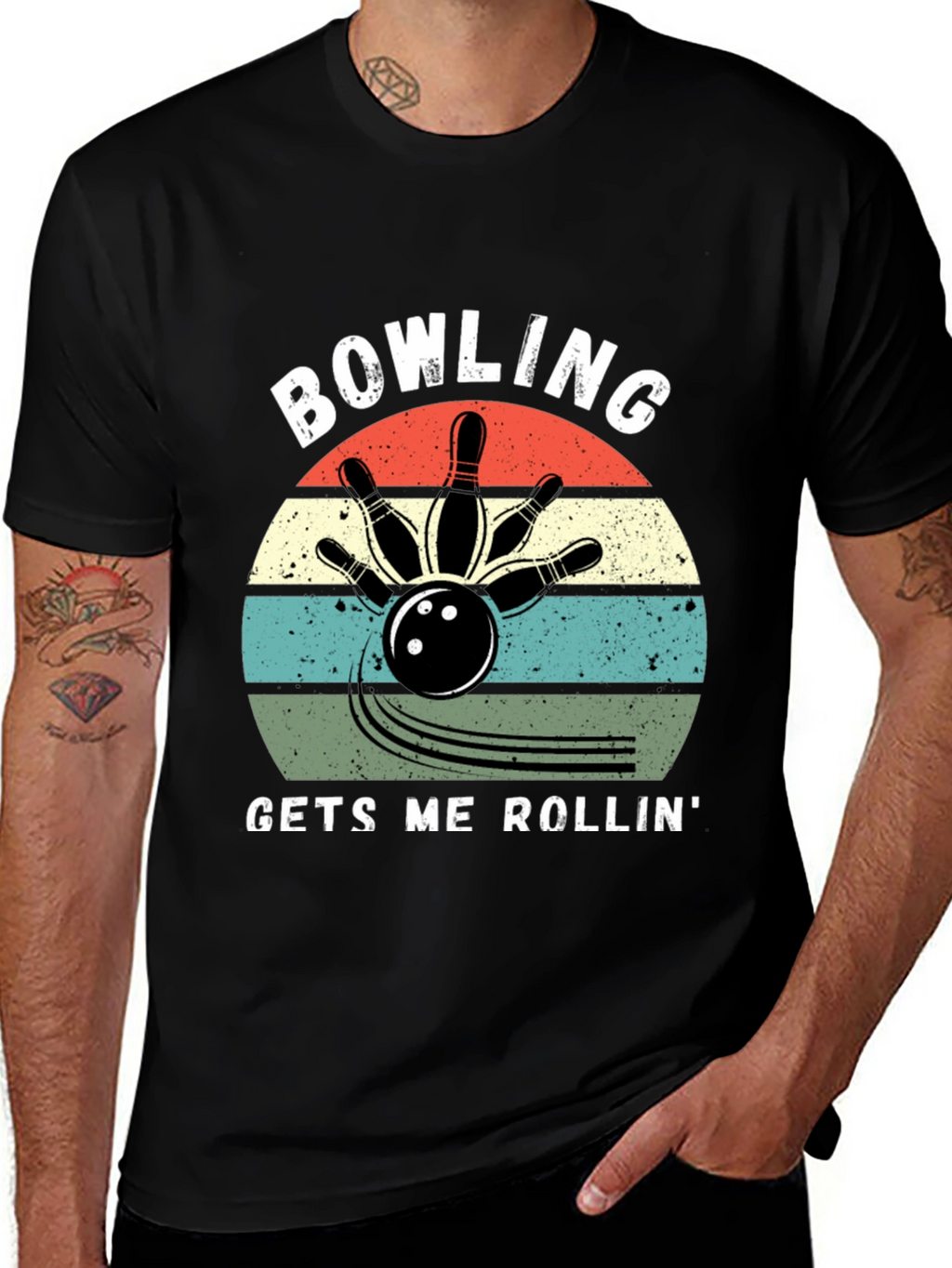 Bowling Gets Me Rollin Graphic Tee