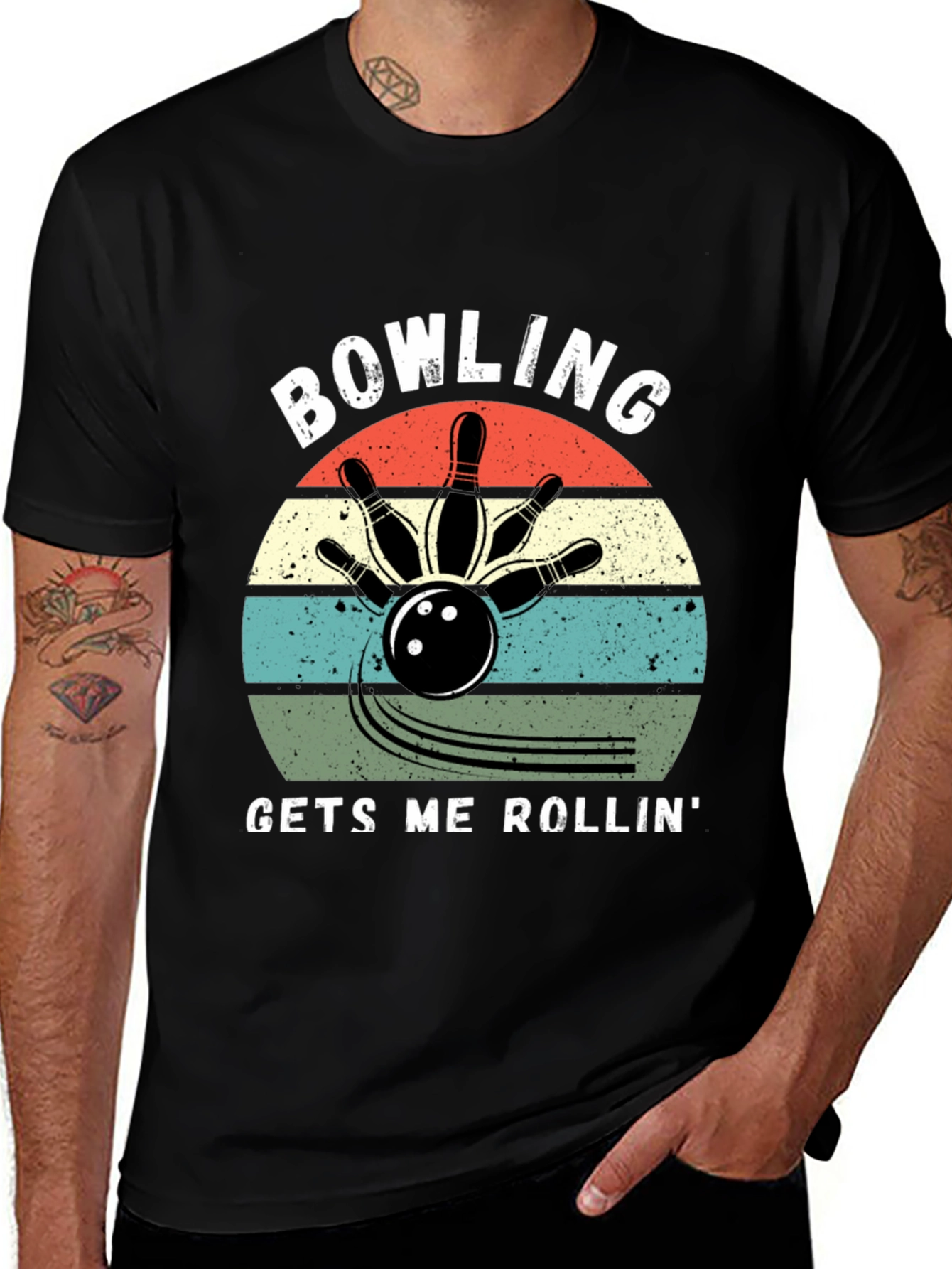 Bowling Gets Me Rollin Graphic Tee