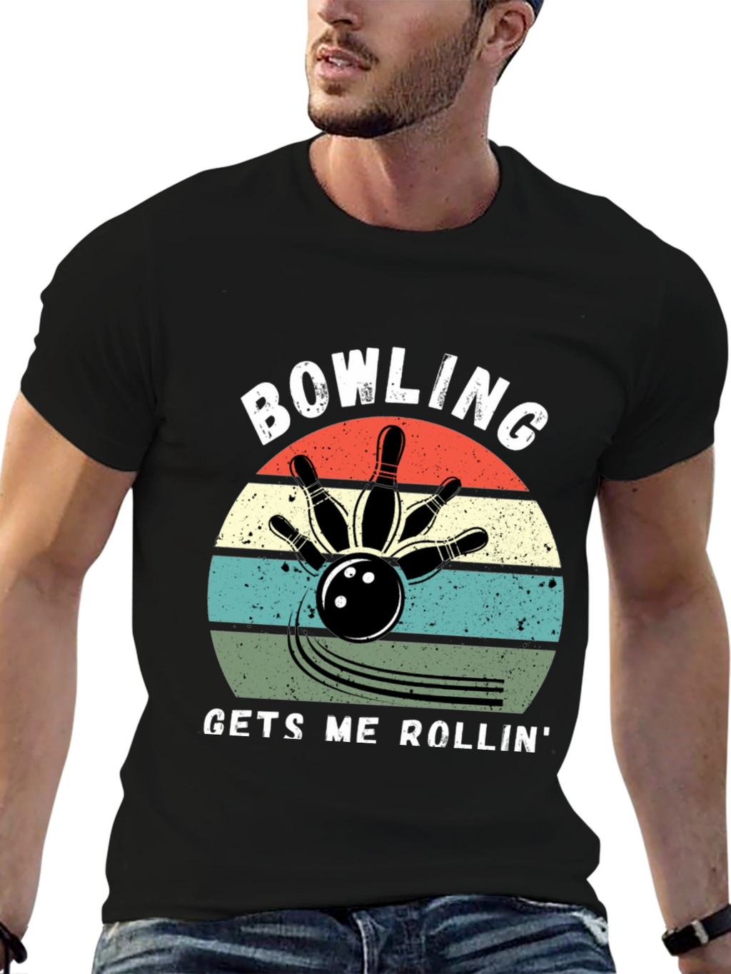 Bowling Gets Me Rollin Graphic Tee