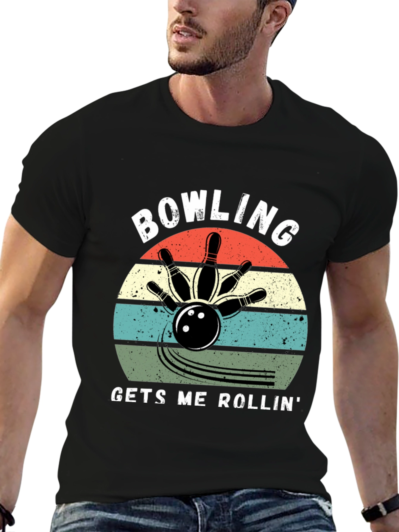 Bowling Gets Me Rollin Graphic Tee