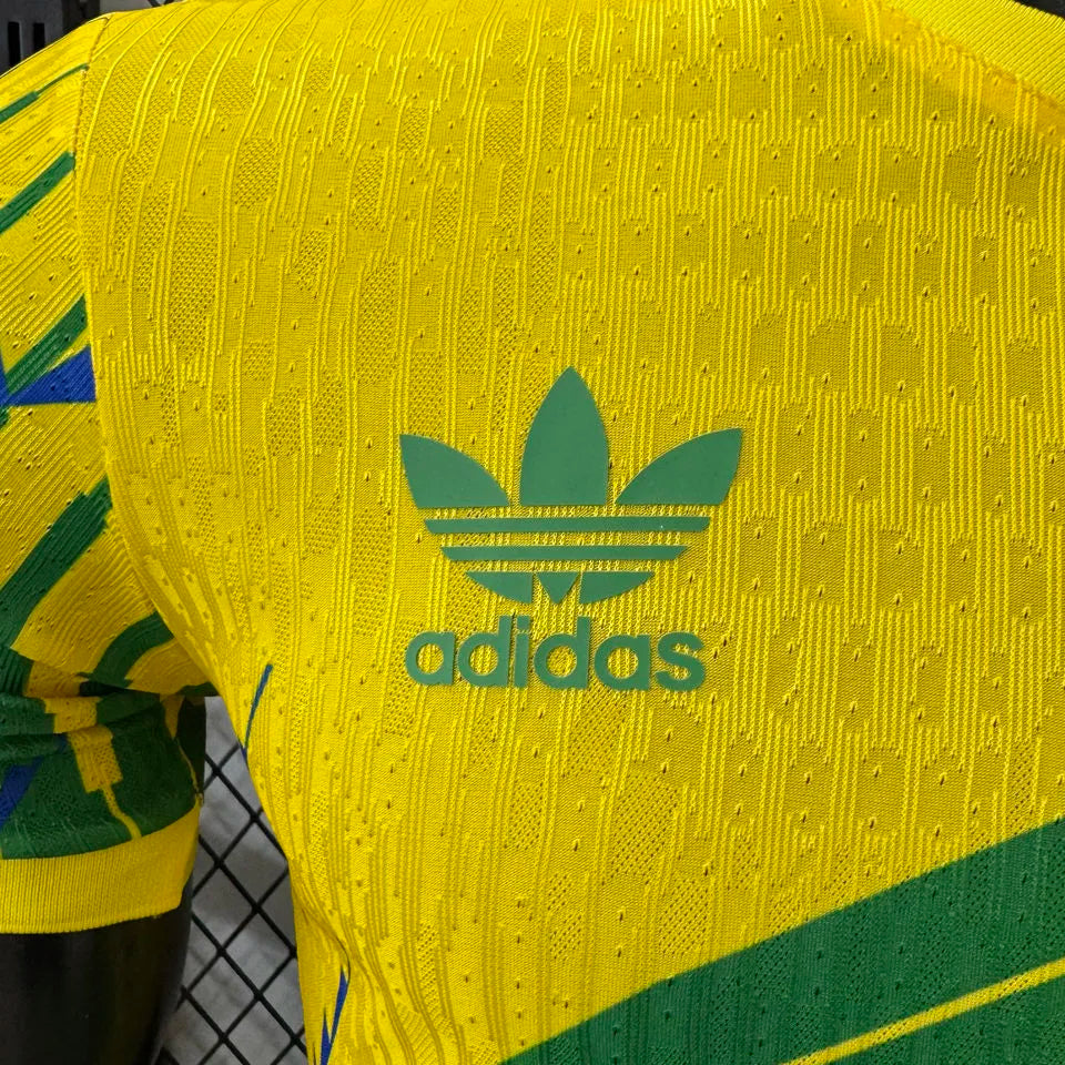 2026/27 Brazil Yellow Special Edition Player Version Soccer Jersey Detail 4