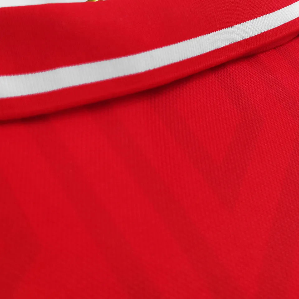 1992/94 Wales Home Red Retro Soccer Jersey Detail 4