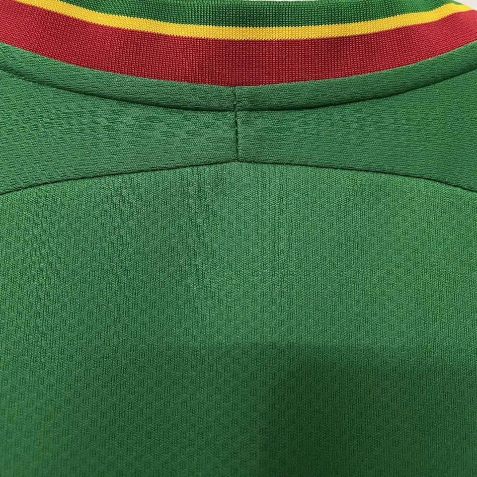 2002 Senegal Home Green Retro Soccer Jersey Detail 2