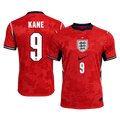KANE #9 England Away Soccer Jersey World Cup 2026 Red Front