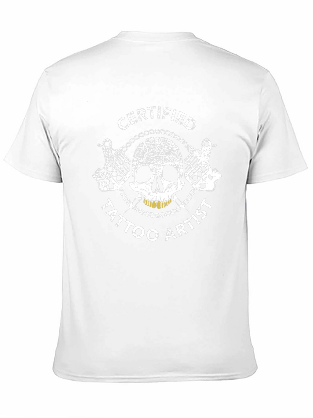 Certified Tattoo Artist Black T-Shirt Skull Graphic