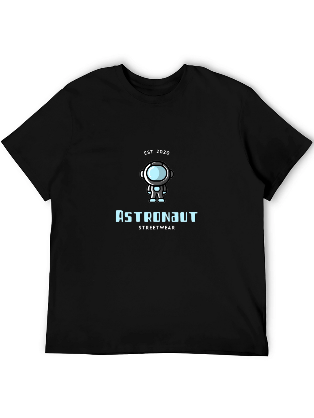 Astronaut Streetwear T-Shirt - Black