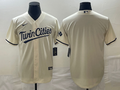 Men's Minnesota Twins Beige Alternate Replica Team Blank Jerseys