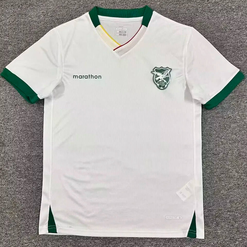 2026/27 Bolivia Away White Fans Soccer Jersey Front