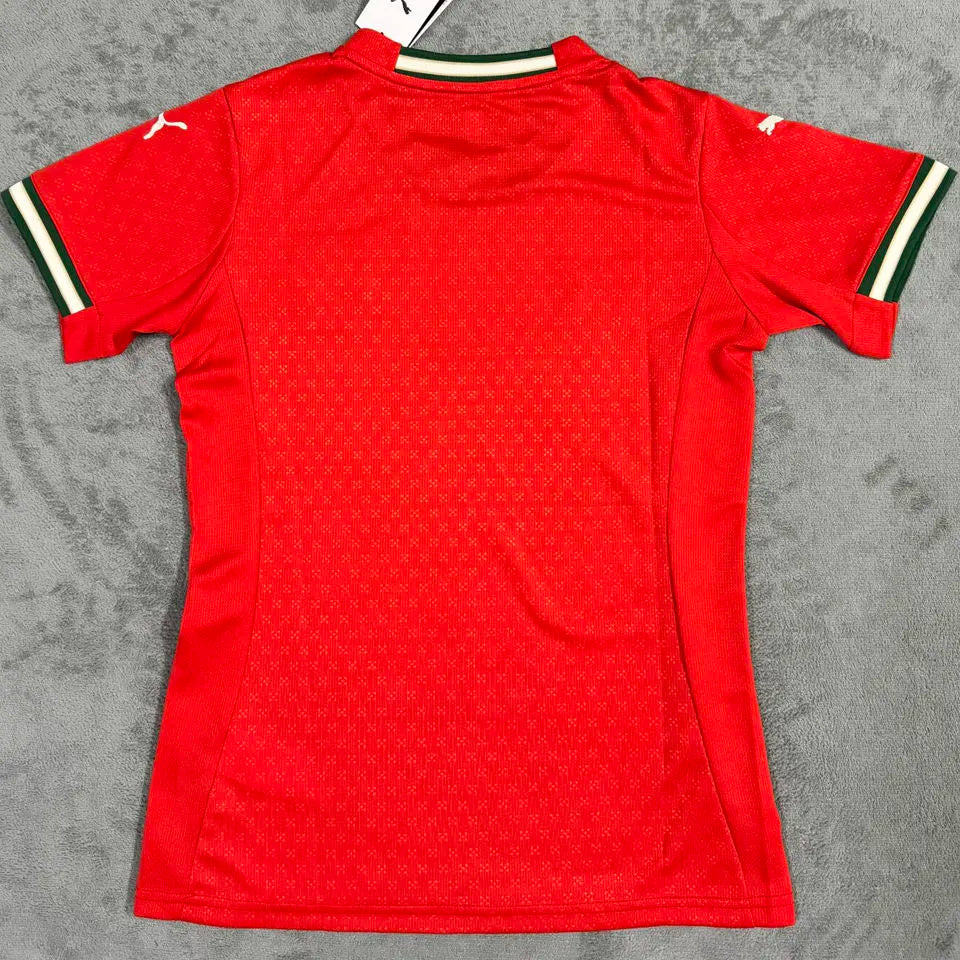 2025/26 Portugal Home Red Women Soccer Jersey 女 Back