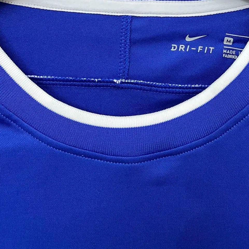 1998 Brazil Away Blue Retro Long Sleeve Soccer Jersey Detail 3