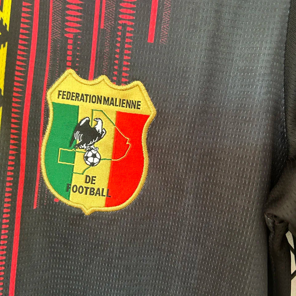 2024/25 Mali Away Black Fans Soccer Jersey Detail 2
