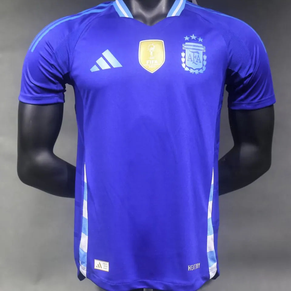 2024/25 Argentina Away Blue Player Version Jersey (Have FlFA World Champion 2022 有胸前章) Front