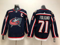 Men's Columbus Blue Jackets Nick Foligno #71 Navy Home Breakaway Player Jerseys
