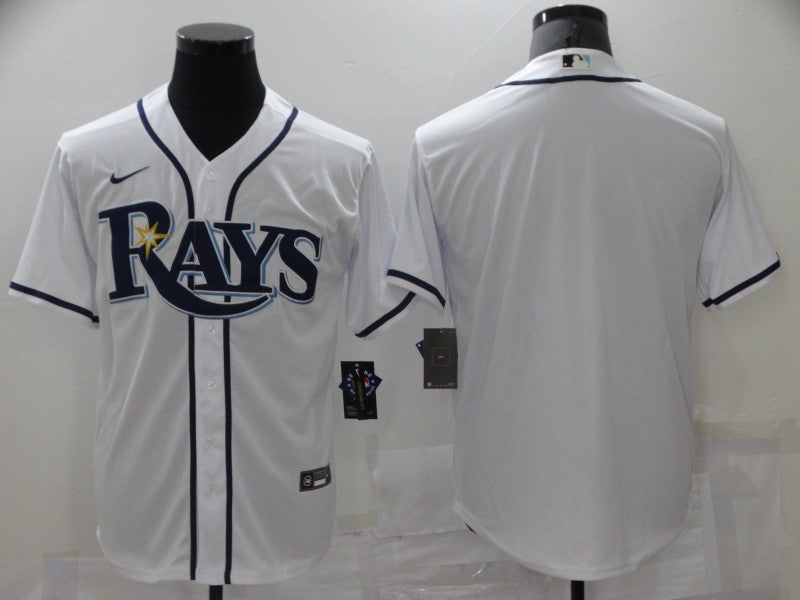 Men's Tampa Bay Rays White Home Replica Blank Jerseys