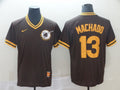 Men's San Diego Padres Manny Machado #13 Brown Stitched Jerseys