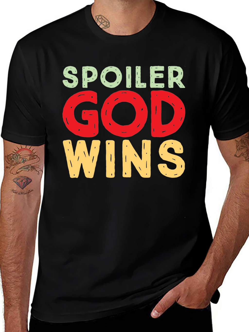 Spoiler God Wins Graphic Tee