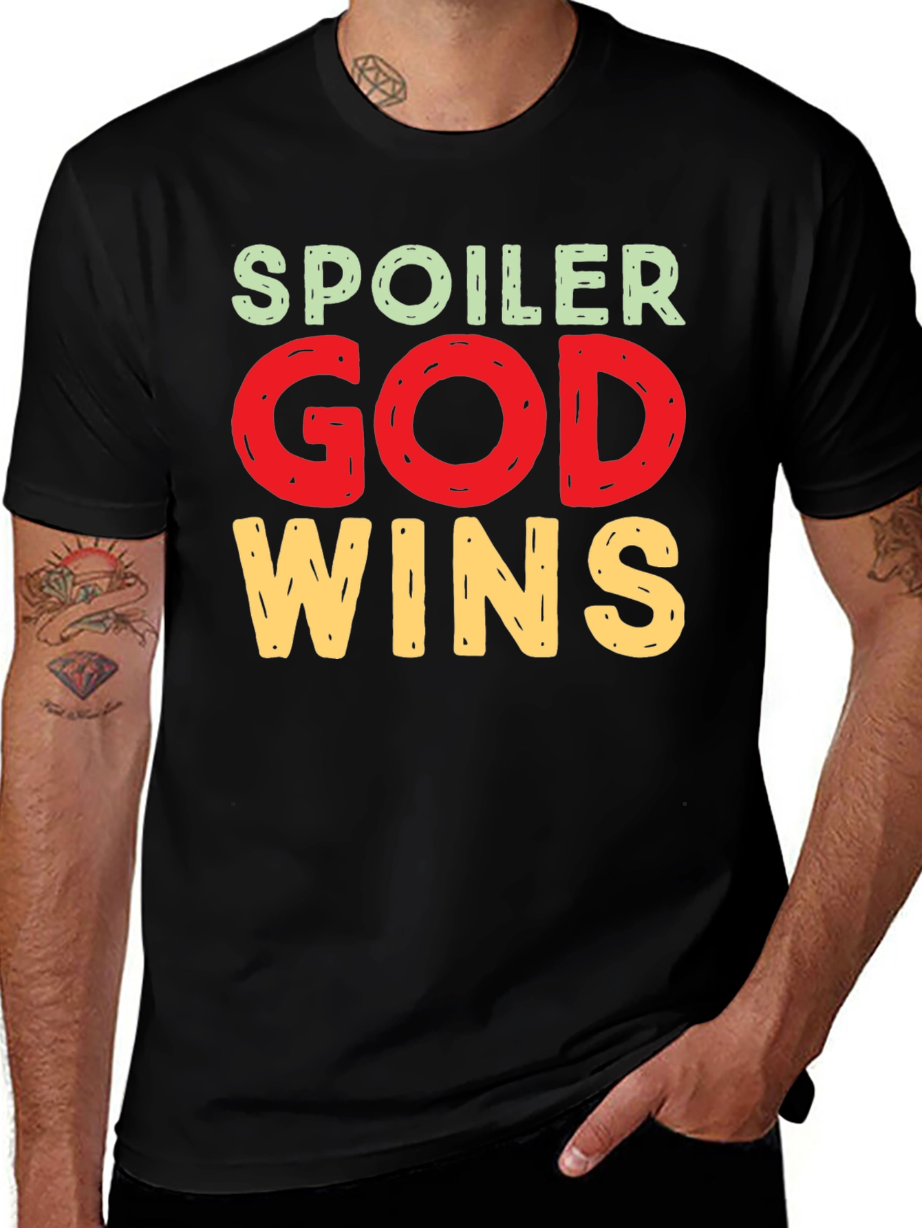 Spoiler God Wins Graphic Tee