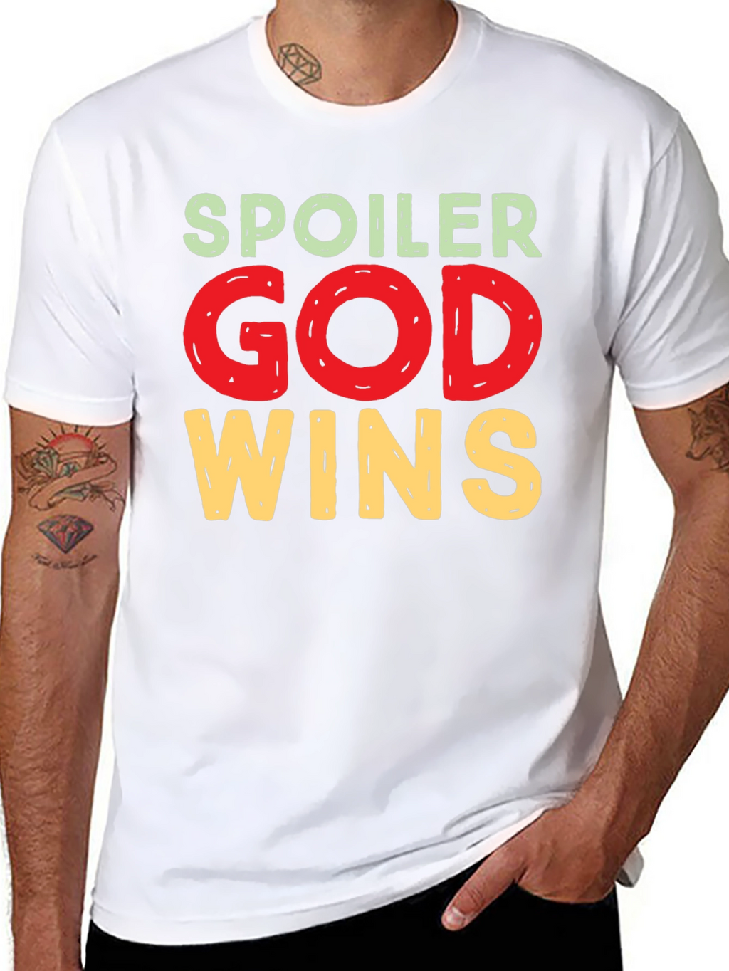 Spoiler God Wins Graphic Tee