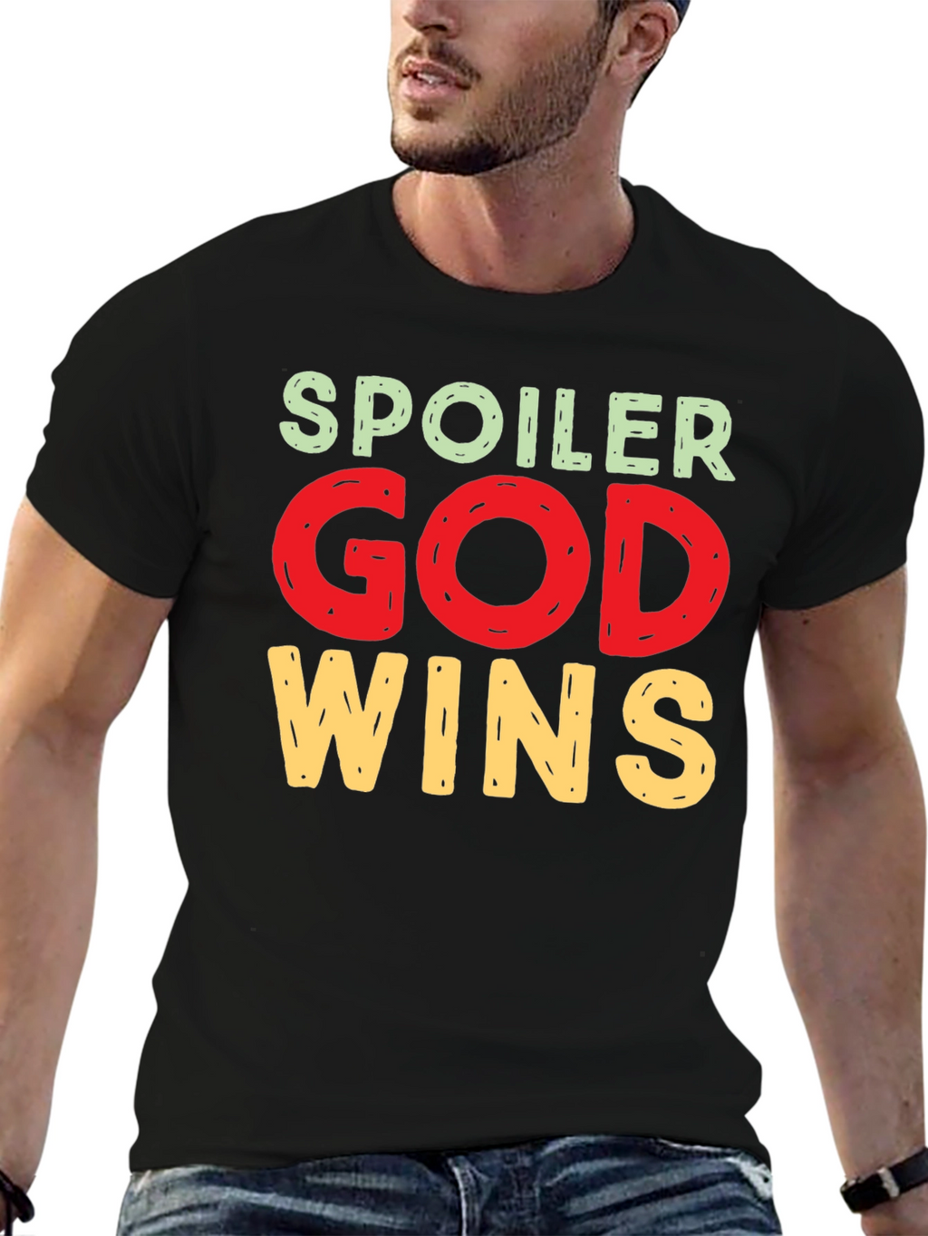 Spoiler God Wins Graphic Tee