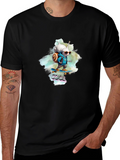 Cool Snail Skateboard T-Shirt - Black Cotton Tee