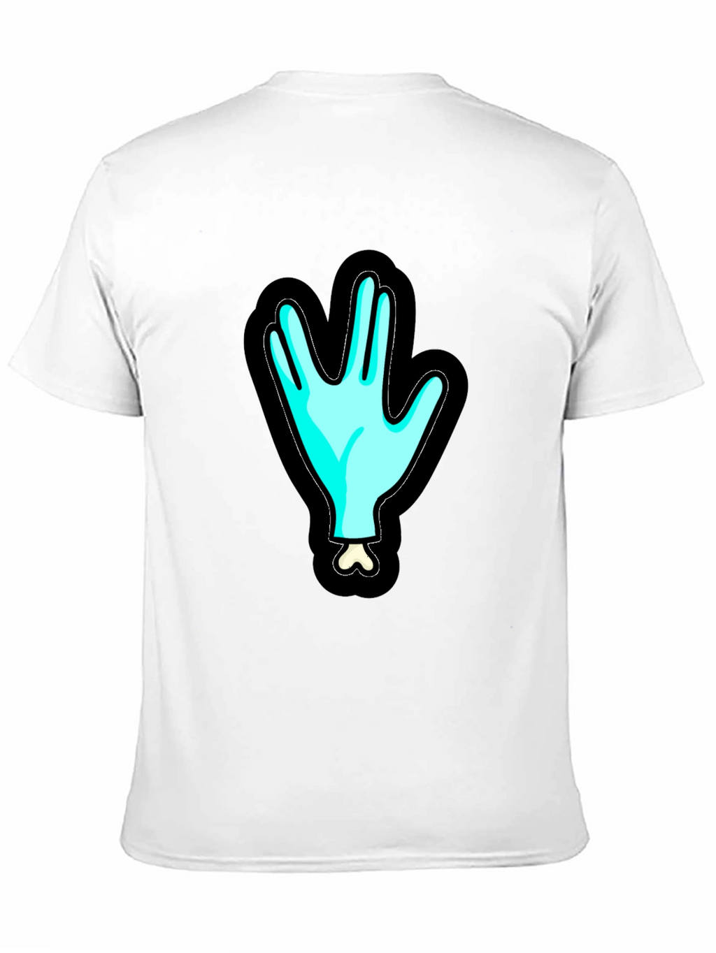 Spooky Sci-Fi Hand Graphic Black T-Shirt