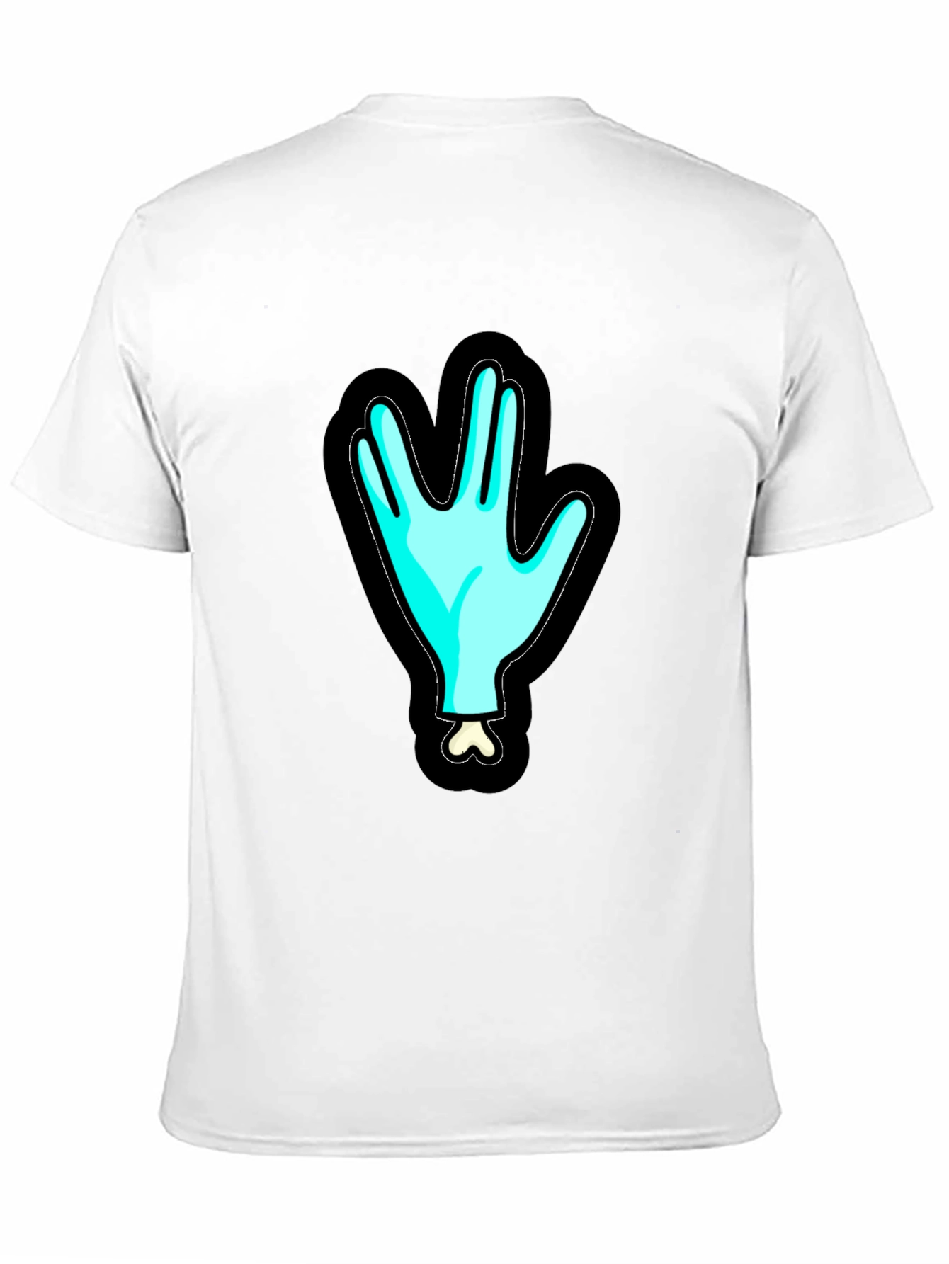 Spooky Sci-Fi Hand Graphic Black T-Shirt