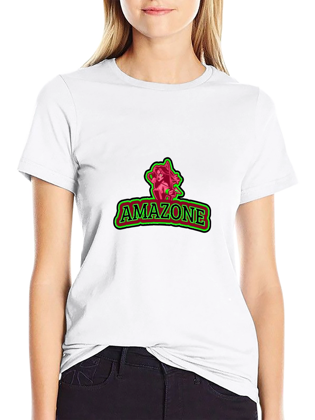 Amazone Graphic Black Tee