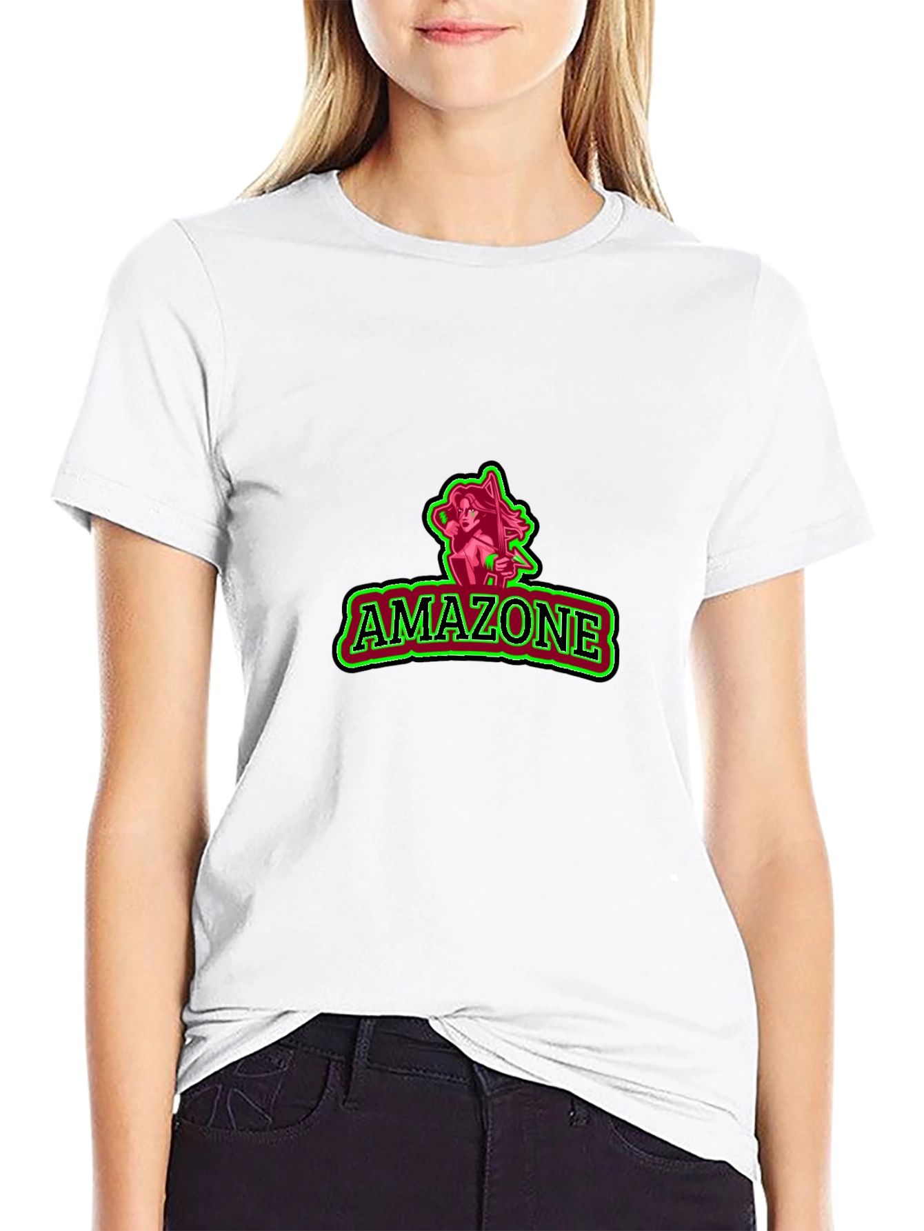 Amazone Graphic Black Tee