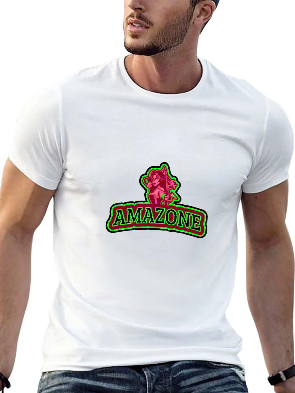 Amazone Graphic Black Tee