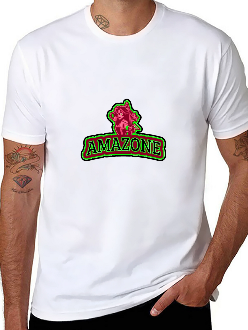 Amazone Graphic Black Tee