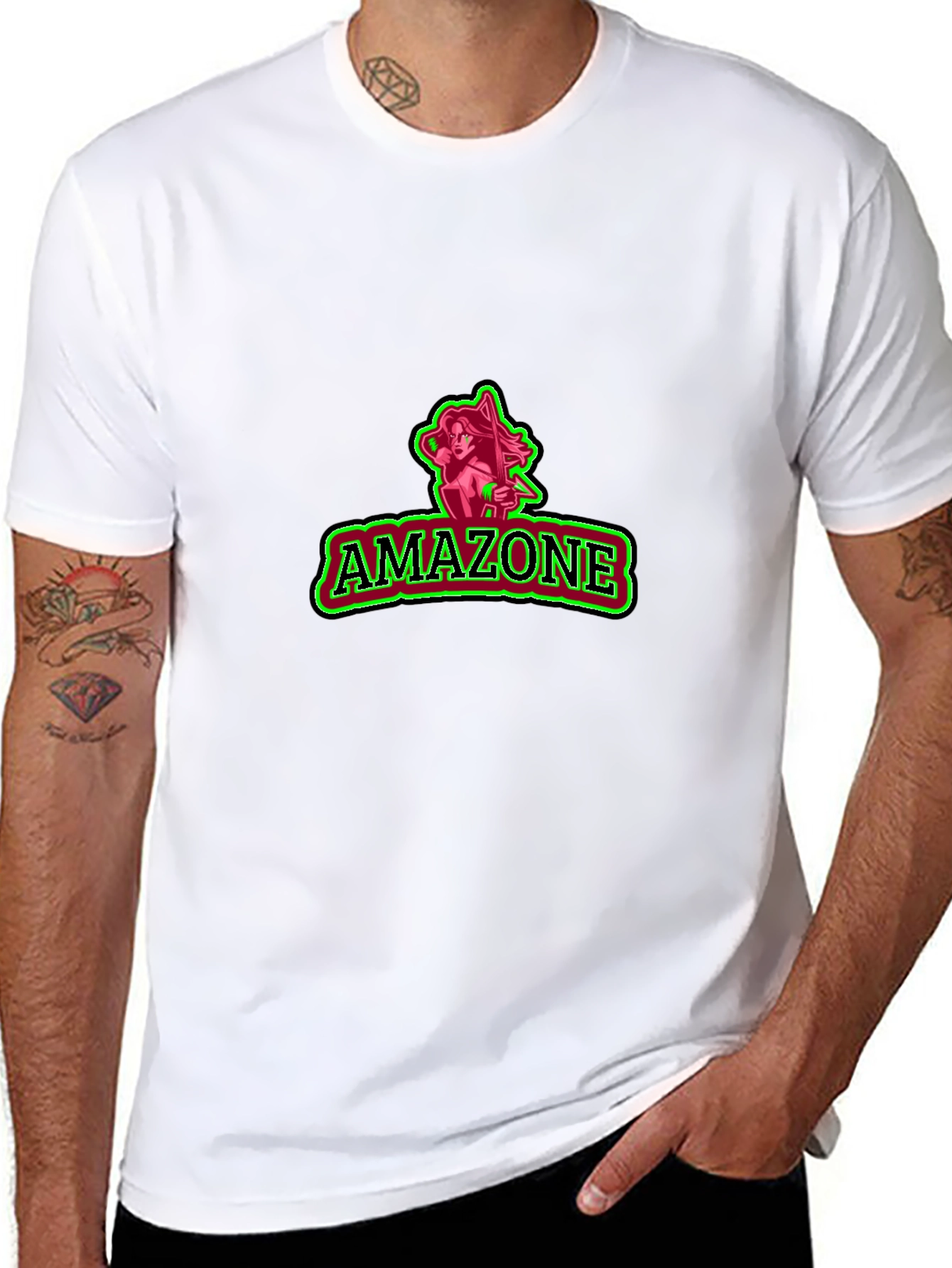 Amazone Graphic Black Tee