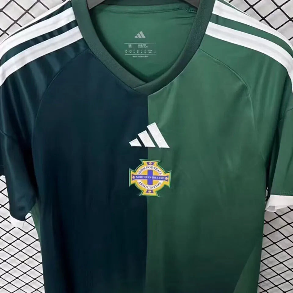 2026/27 North Ireland Home Green Fans Soccer Jersey Detail 1